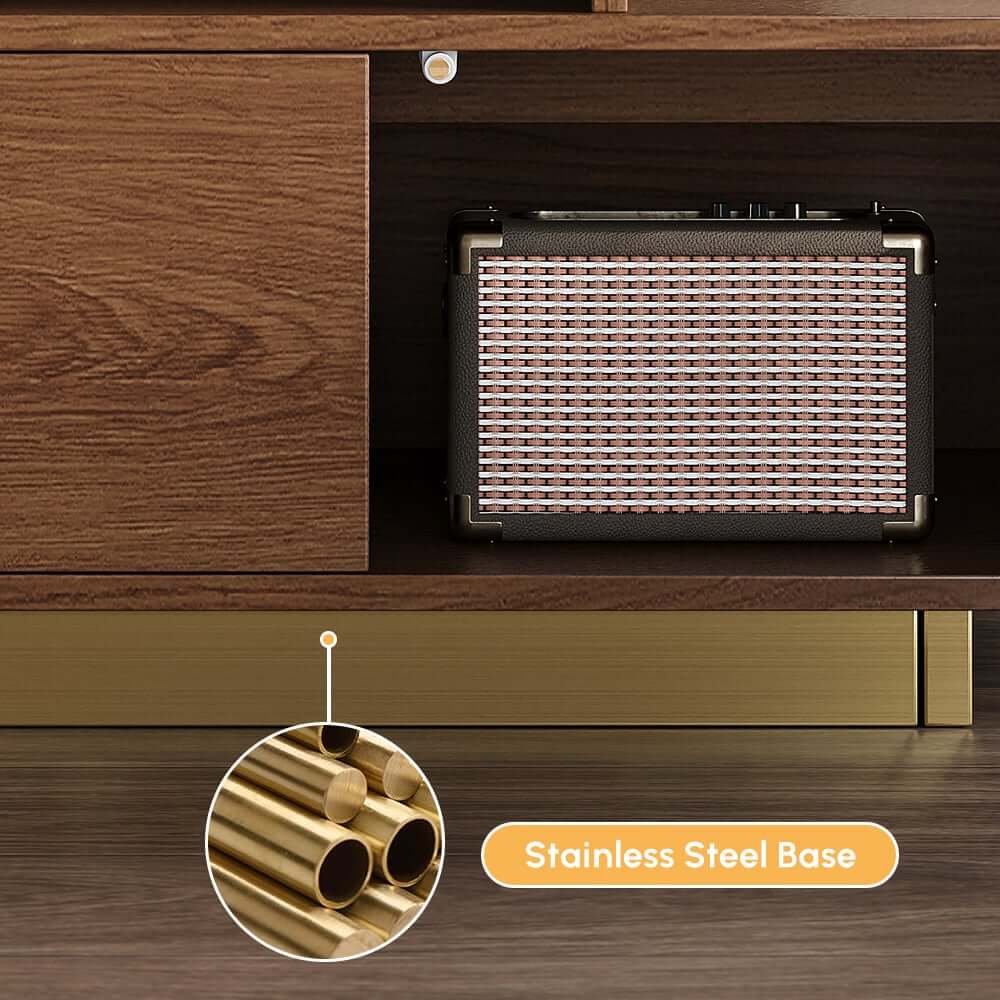Modern Extendable Stainless Steel TV Stand