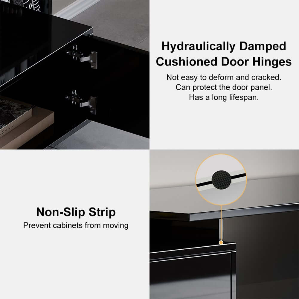 Modern Extendable Stainless Steel TV Stand