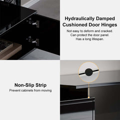 Modern Extendable Stainless Steel TV Stand