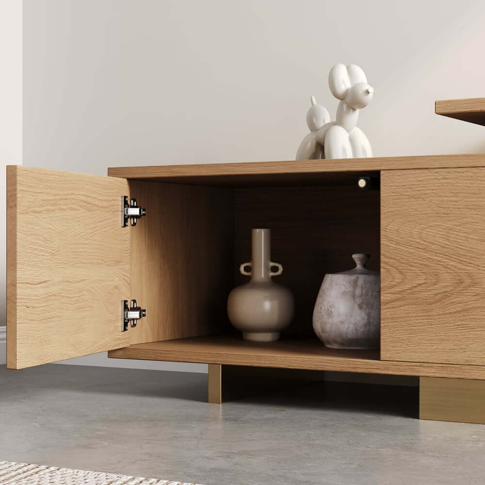 Modern Extendable Stainless Steel TV Stand