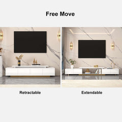 Modern Extendable Stainless Steel TV Stand