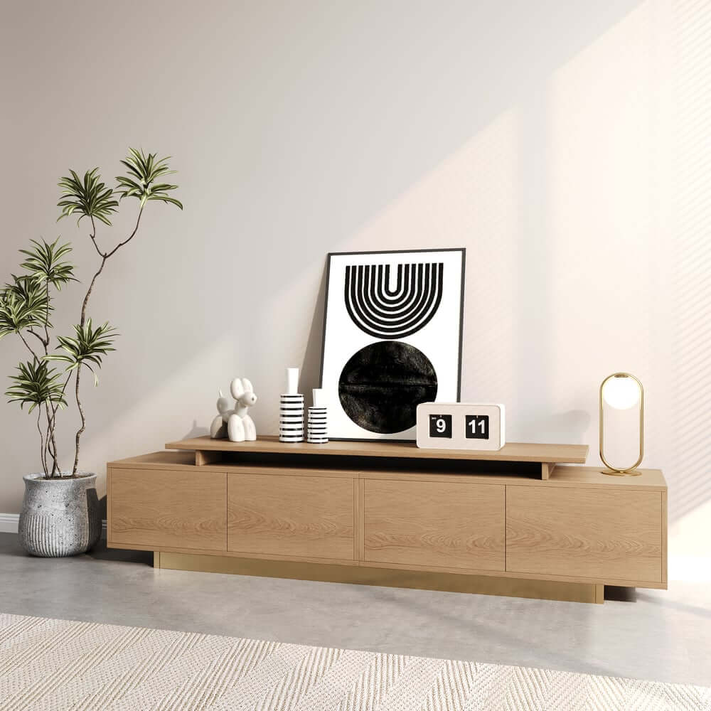 Modern Extendable Stainless Steel TV Stand