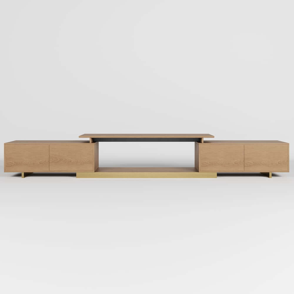 Modern Extendable Stainless Steel TV Stand