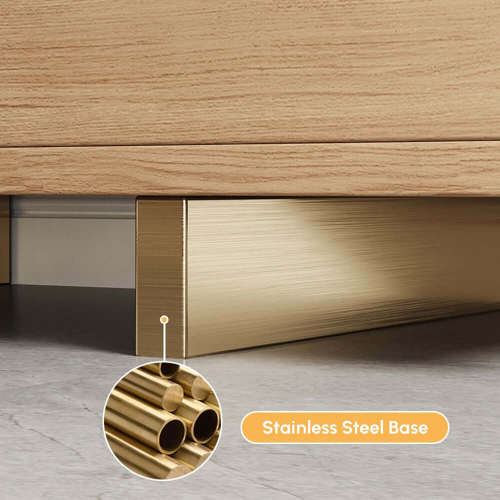 Modern Extendable Stainless Steel TV Stand