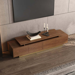 Modern Extendable Stainless Steel TV Stand