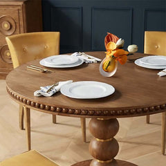 Modern Fabric Faux Floral Arrangement with Clear Glass Planter