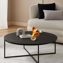 Modern Fabric Faux Floral Arrangement with Clear Glass Planter