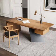 Modern Faux Leather Arm Chair With Ash Wood Frame