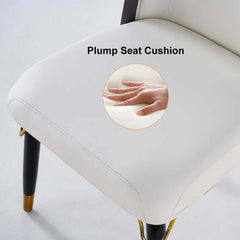 Modern Faux Leather Dining Side Chair Set Of 2