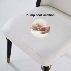 Modern Faux Leather Dining Side Chair Set Of 2