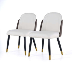 Modern Faux Leather Dining Side Chair Set Of 2