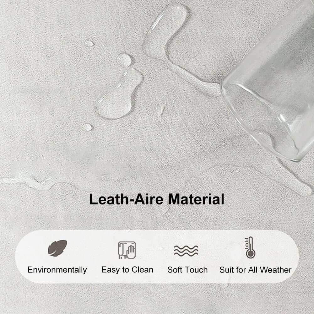 Modern Faux Leather Sofa Bed With Storage & Gold Metal Legs