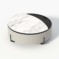 Modern Faux Marble Lift-Top Coffee Table With Storage