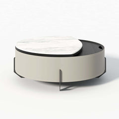 Modern Faux Marble Lift-Top Coffee Table With Storage