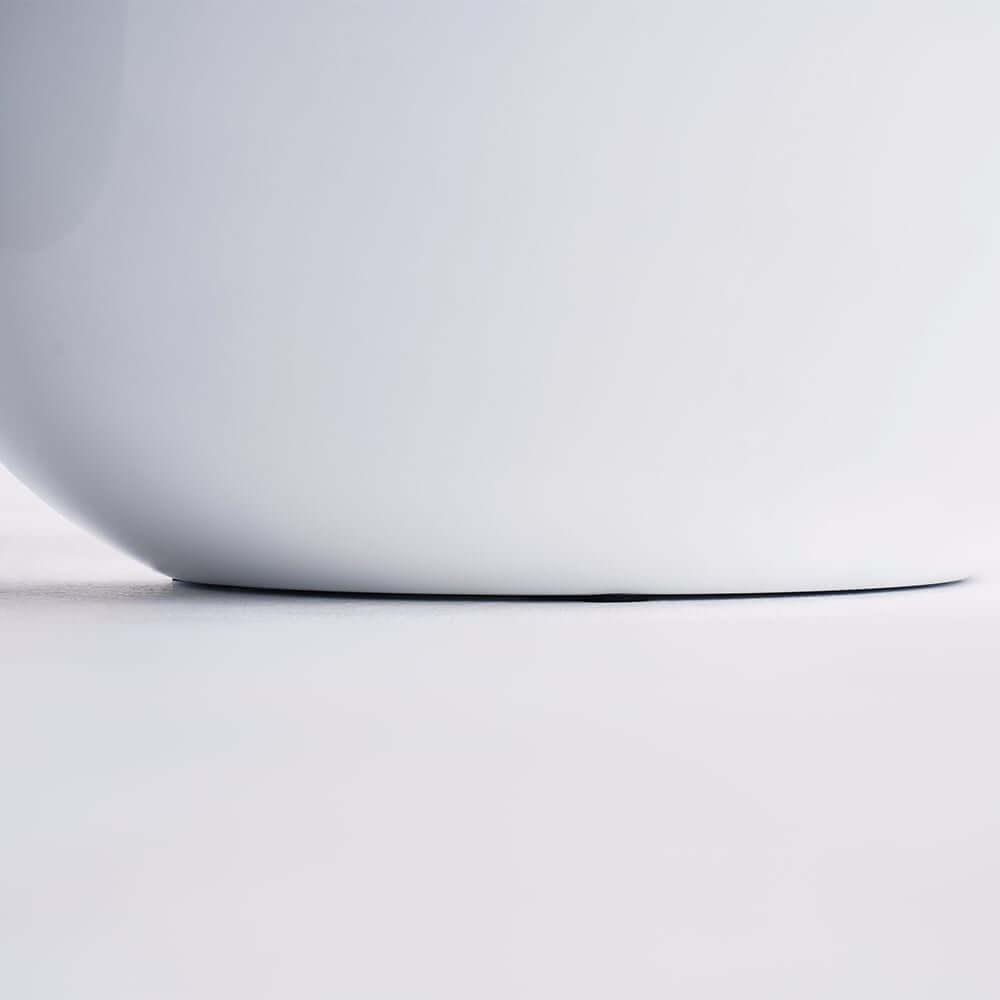 Modern Fiberglass Round Coffee Table Set, No Assembly