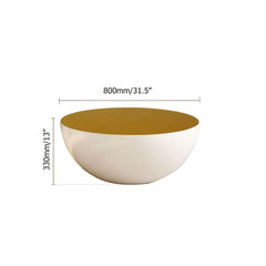 Modern Fiberglass Round Coffee Table Set, No Assembly Dimensions