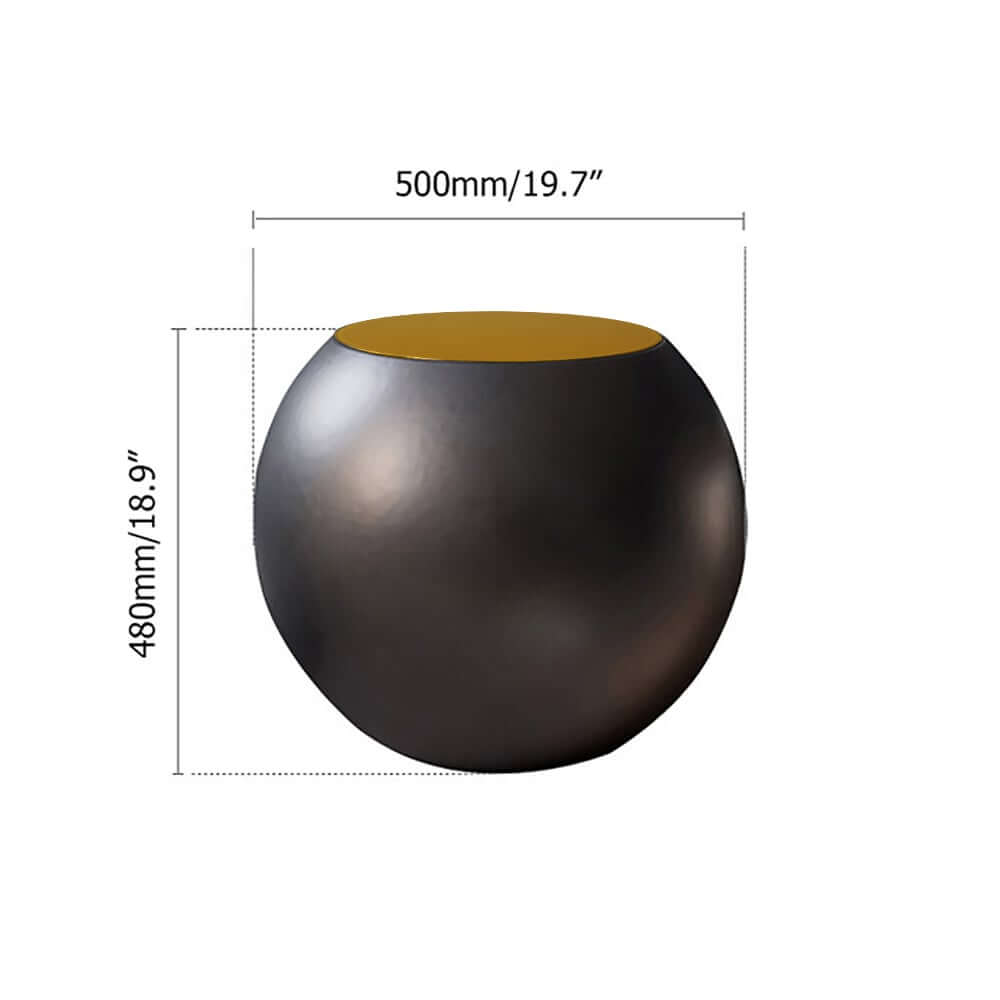 Modern Fiberglass Round Coffee Table Set, No Assembly Dimensions