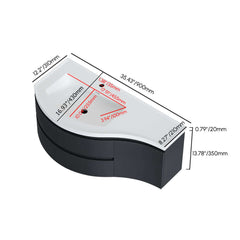 Modern Floating Bathroom Vanity with Integrated Stone Resin Sink Dimensions