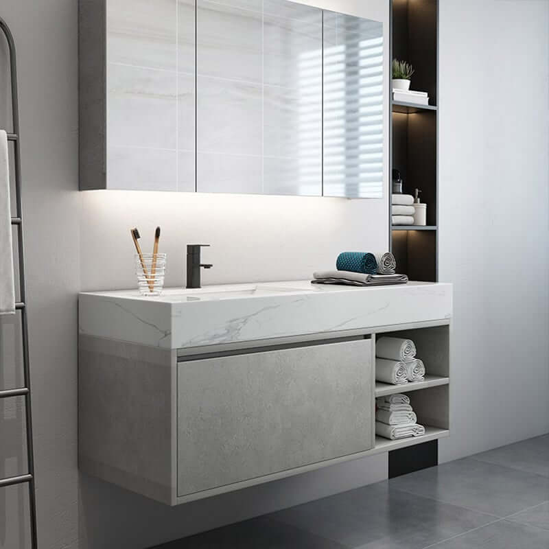 Modern Floating Bathroom Vanity With Undermount Ceramic Sink