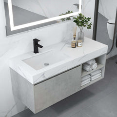 Modern Floating Bathroom Vanity With Undermount Ceramic Sink