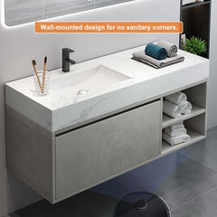 Modern Floating Bathroom Vanity With Undermount Ceramic Sink