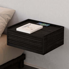 Modern Floating Nightstand with LED & Charging Options Main Product Image