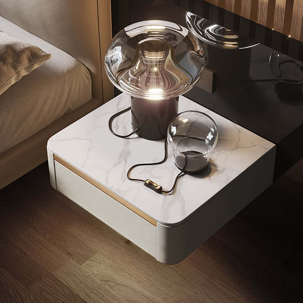 Modern Floating Nightstand With Sintered Stone Top
