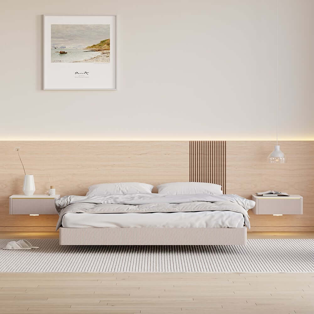 Modern Floating Nightstand With Sintered Stone Top