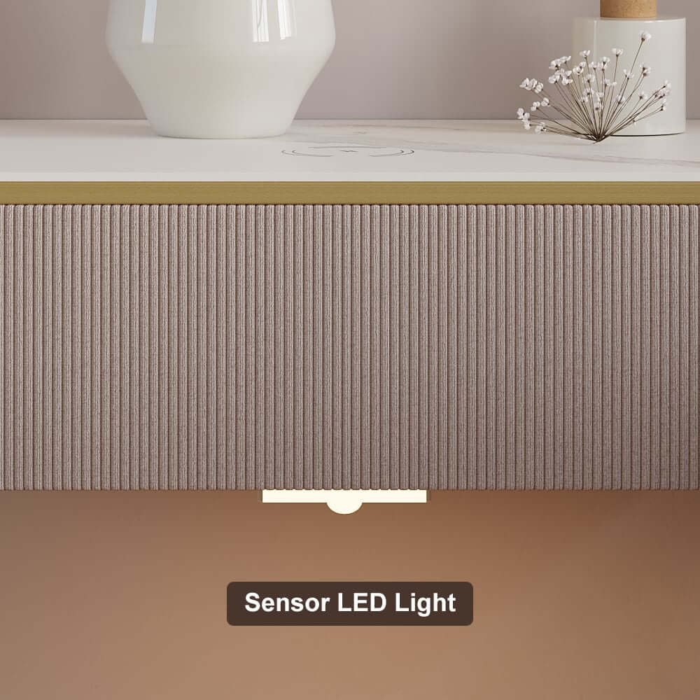 Modern Floating Nightstand With Sintered Stone Top