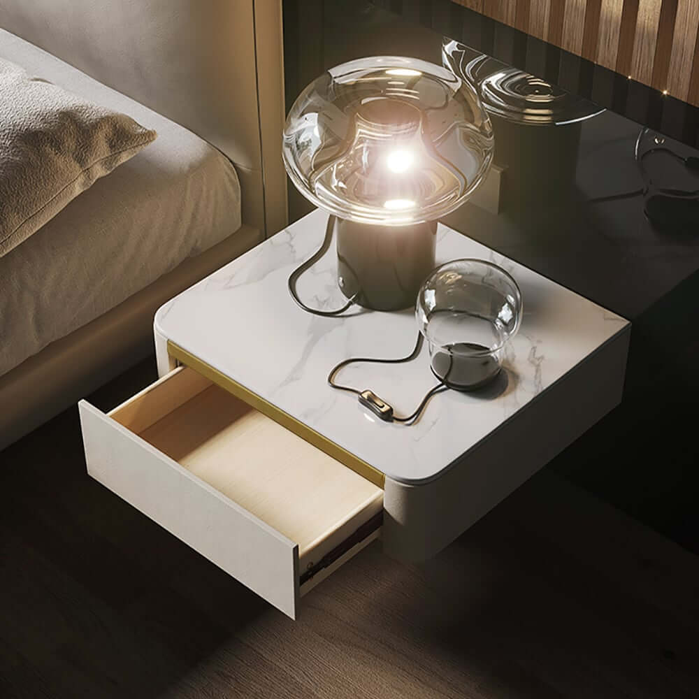 Modern Floating Nightstand With Sintered Stone Top