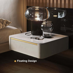 Modern Floating Nightstand With Sintered Stone Top