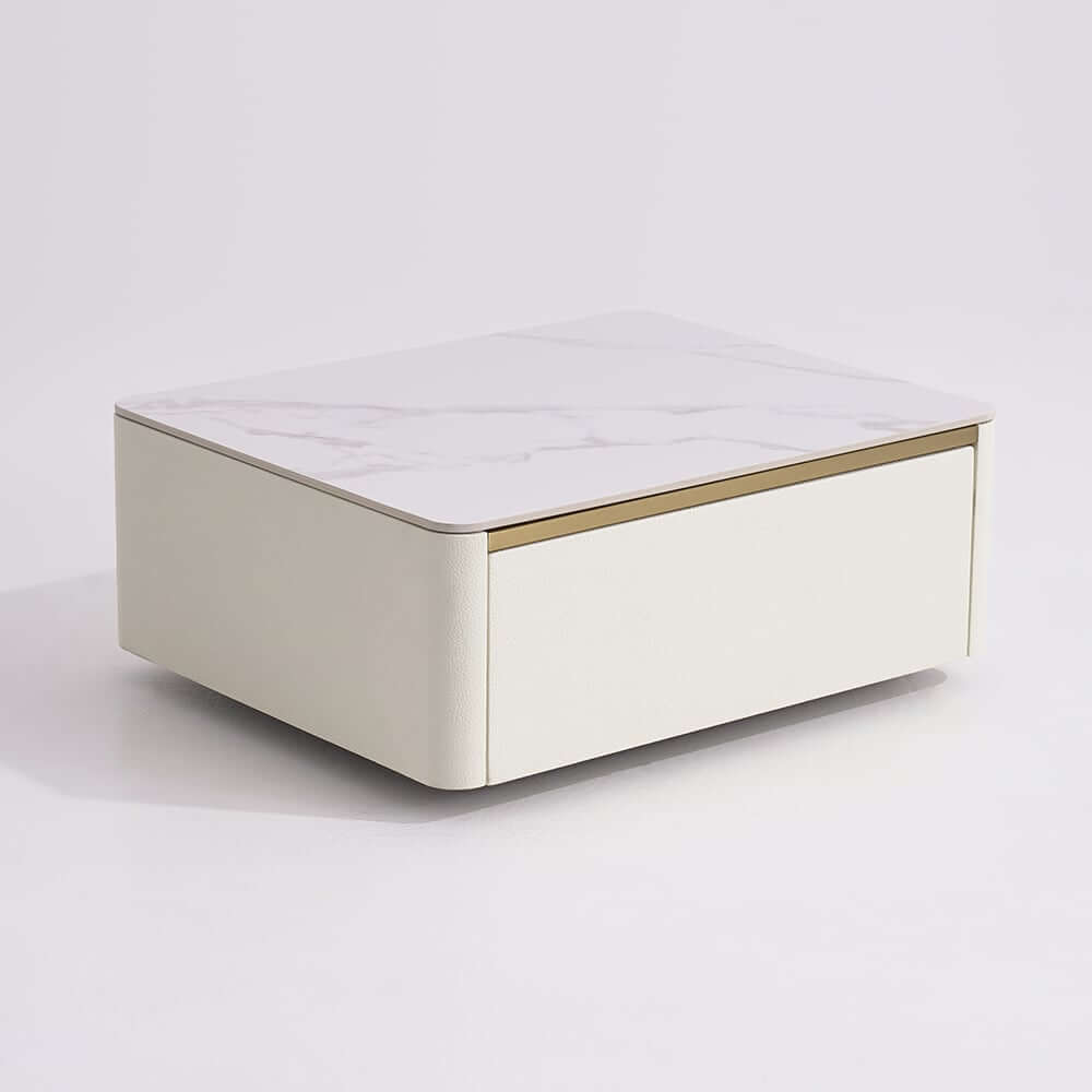Modern Floating Nightstand With Sintered Stone Top