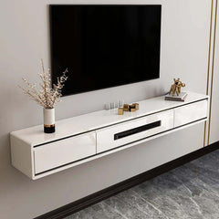 Modern Floating TV Stand With Drawers And Cable Management