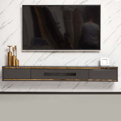 Modern Floating TV Stand With Drawers And Cable Management