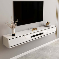 Modern Floating TV Stand With Drawers And Cable Management