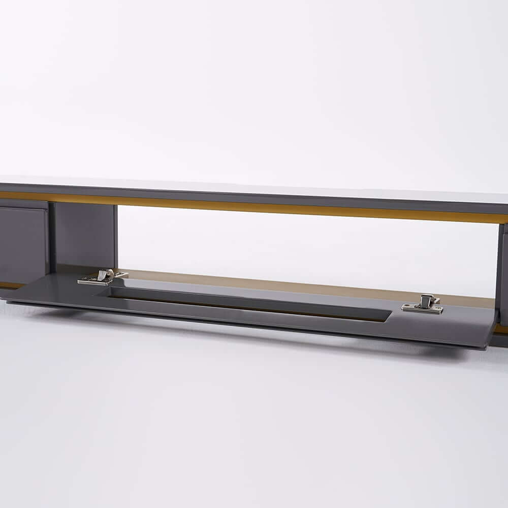 Modern Floating TV Stand With Drawers And Cable Management