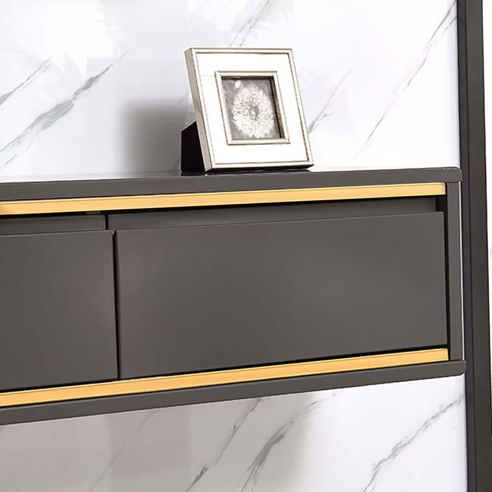 Modern Floating TV Stand With Drawers And Cable Management