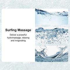 Modern Freestanding Acrylic Back To Wall Bathtub with Chromatherapy