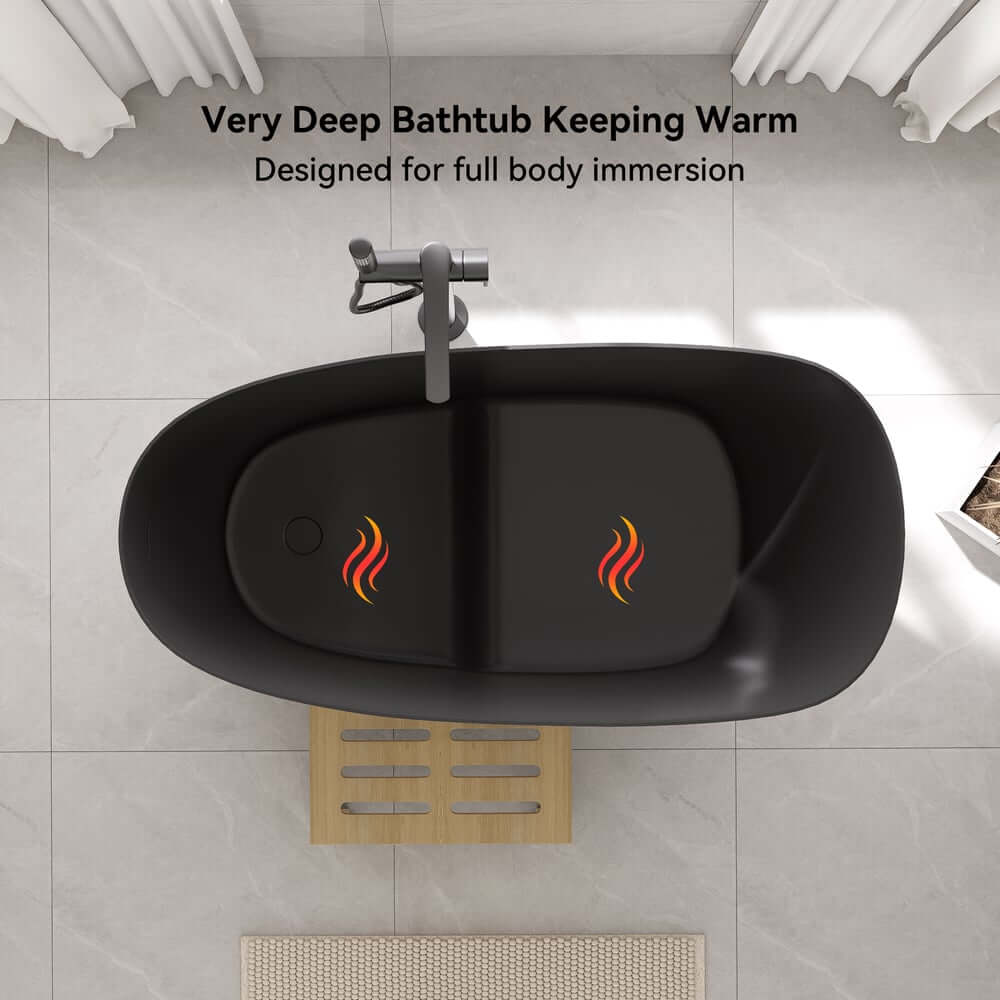 Modern Freestanding Single Slipper Bathtub with Integrated Seat