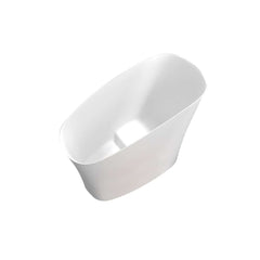 Modern Freestanding Single Slipper Bathtub with Integrated Seat