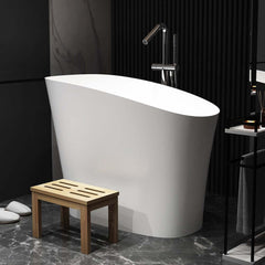 Modern Freestanding Single Slipper Bathtub with Integrated Seat Main Product Image
