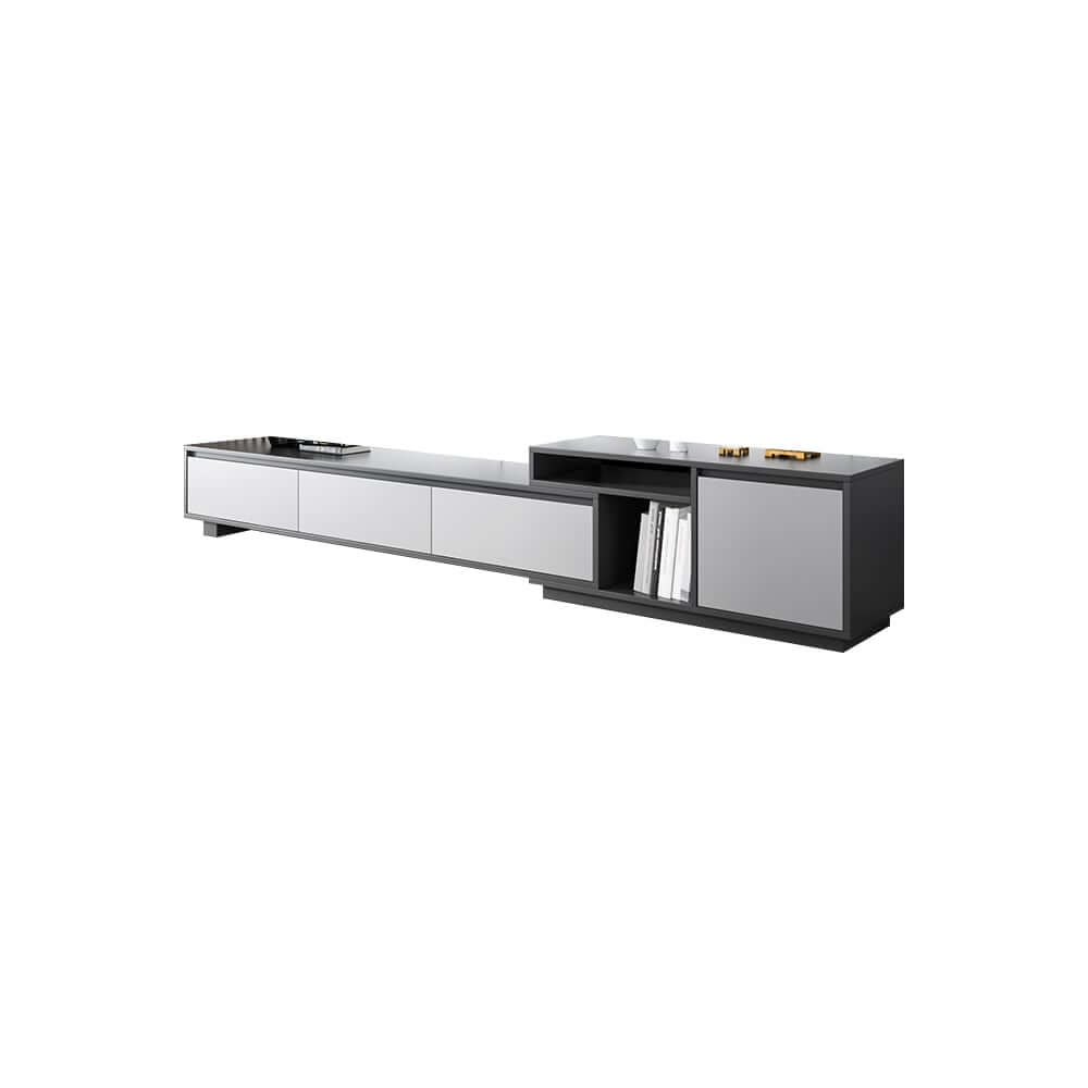 Modern Freestanding TV Stand For 80"+ TVs, Engineered Wood