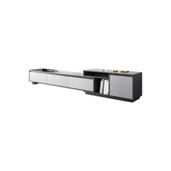 Modern Freestanding TV Stand For 80"+ TVs, Engineered Wood