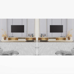 Modern Freestanding TV Stand With LED Lighting