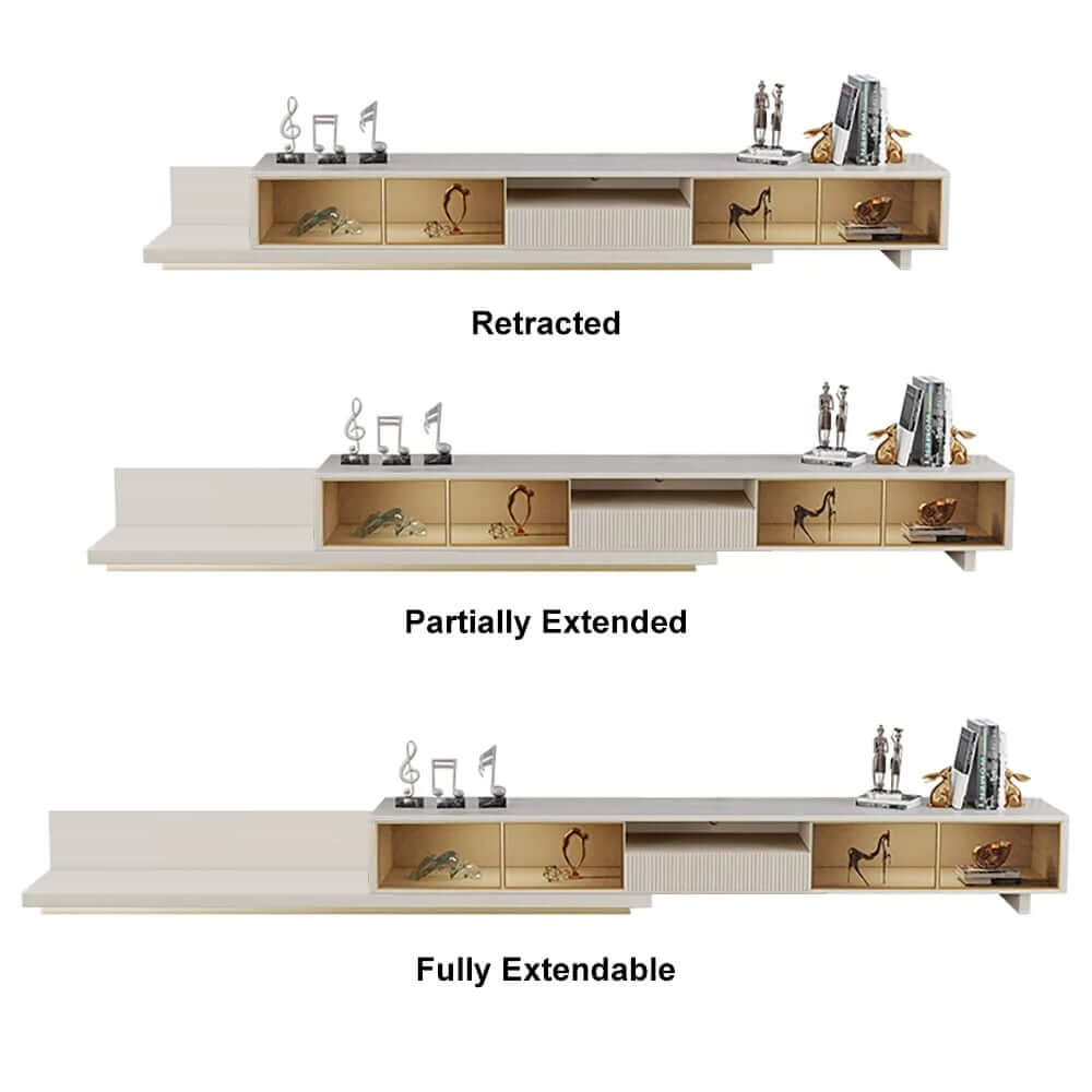 Modern Freestanding TV Stand With LED Lighting