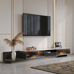 Modern Freestanding TV Stand With LED Lighting