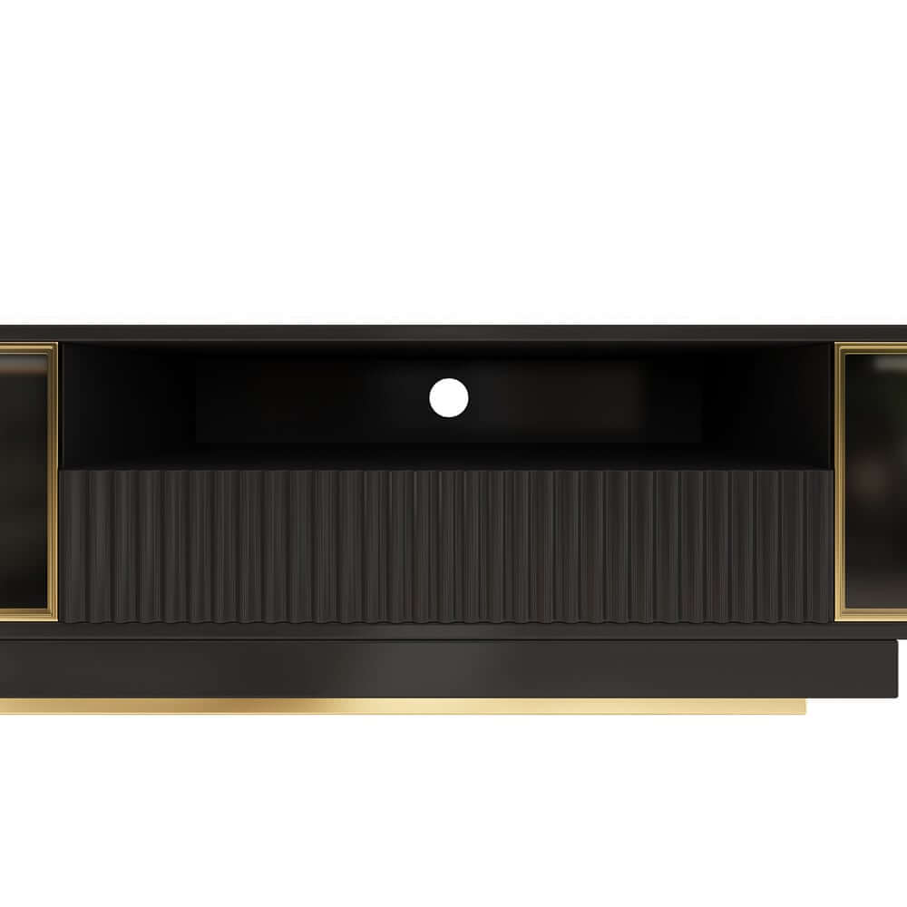 Modern Freestanding TV Stand With LED Lighting