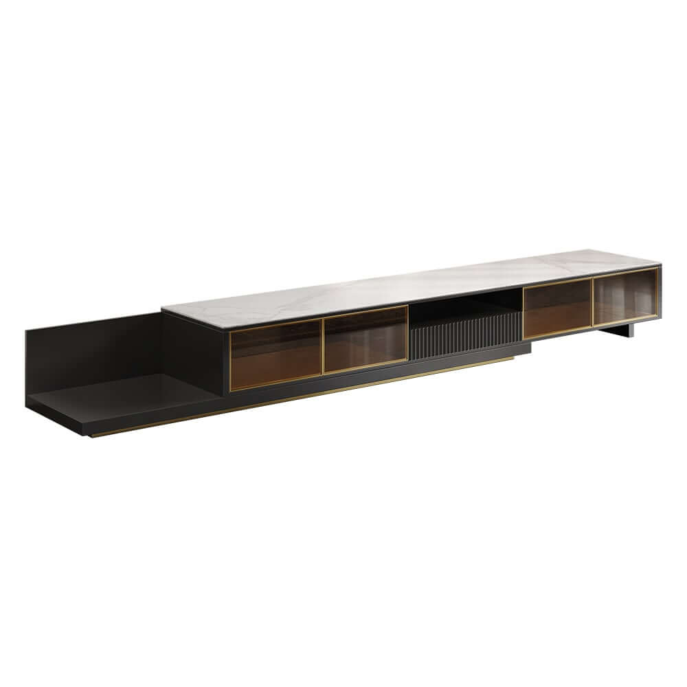Modern Freestanding TV Stand With LED Lighting