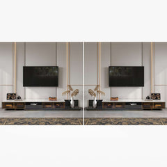 Modern Freestanding TV Stand With LED Lighting
