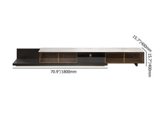 Modern Freestanding TV Stand With LED Lighting Dimensions